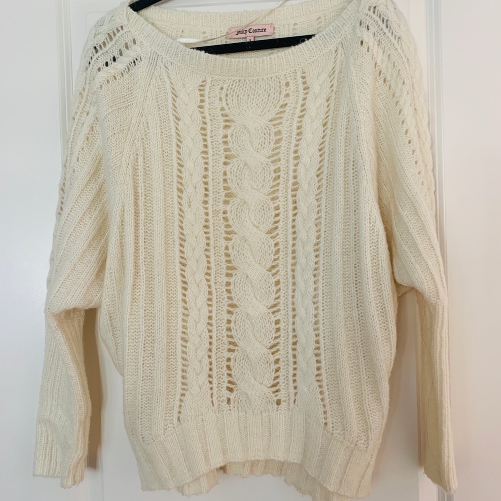 Bird by juicy cream cable knit sweater